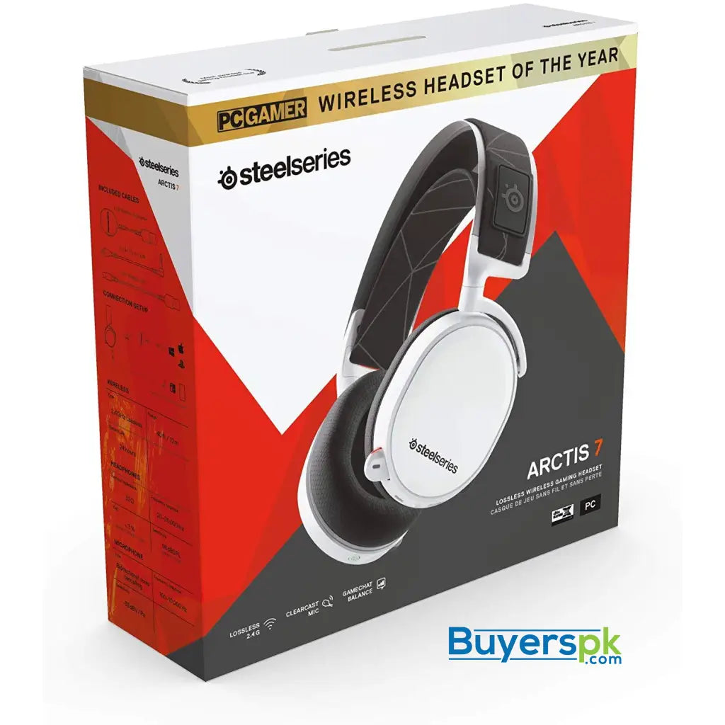 Steelseries Arctis 7 - Lossless Wireless Gaming Headset White (2019 Edition) - Price in Pakistan Steelseries Arctis 7 - Lossless Wireless Gaming Headset White (2019 Edition) - Price in Pakistan